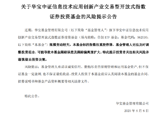 逐“光”而行？信(🍀)创新晋(🔟)“吸金大户”，562030叒现天量，基金公司紧急提示风险！金融科技突然变脸，什么原因